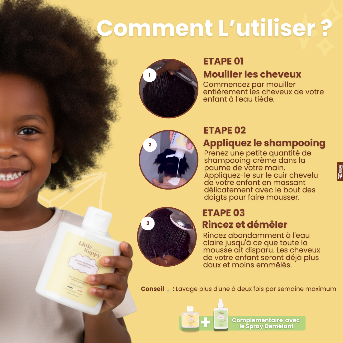 Shampoing Little Nappy Hair -300ML Littlenappyhair