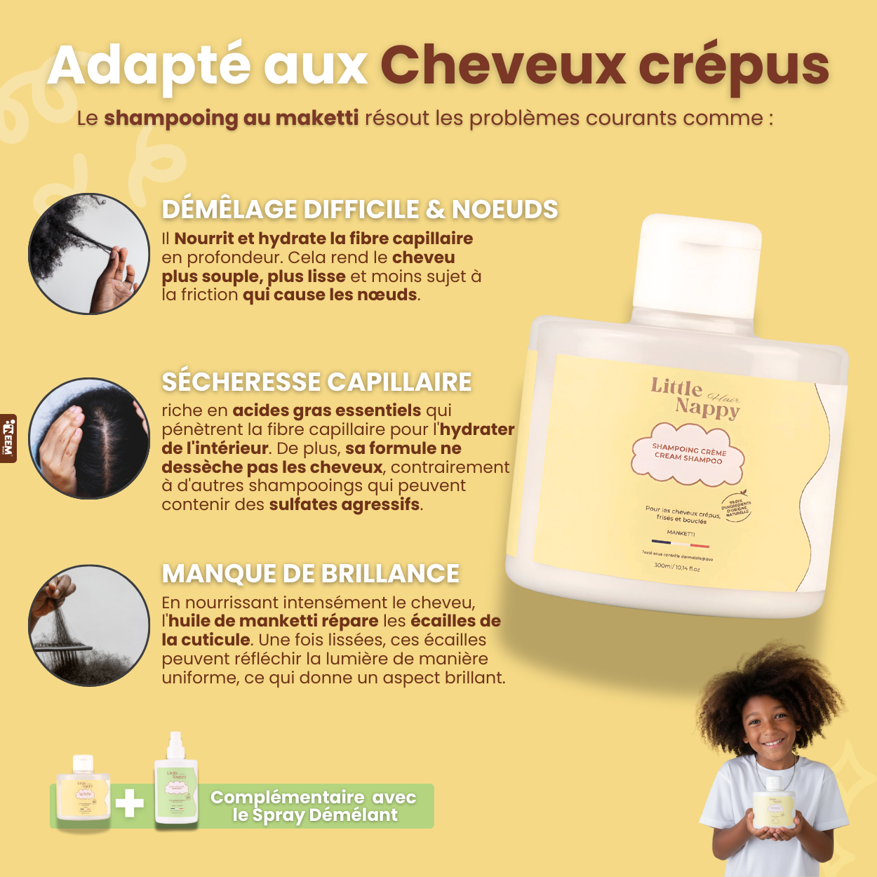 Shampoing Little Nappy Hair -300ML Littlenappyhair