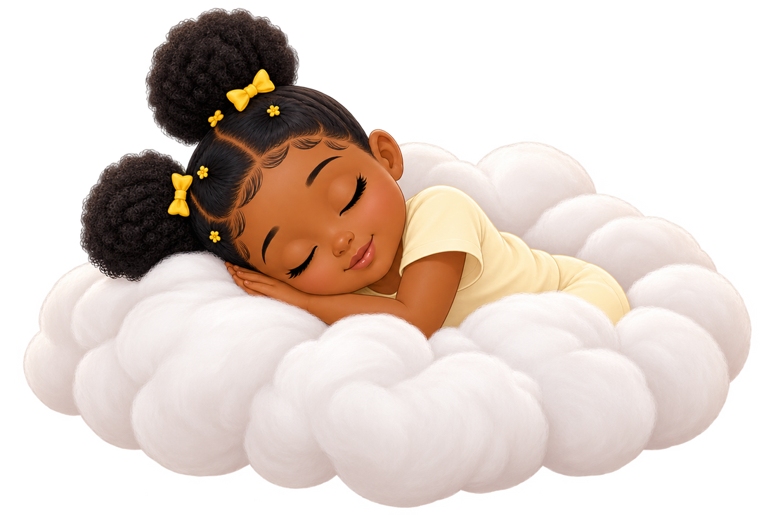 Protéger les cheveux afro des enfants la nuit : bonnet et taie en satin ! Littlenappyhair