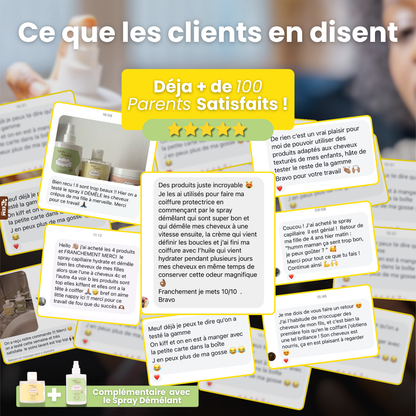 Gamme complète Little Nappy Hair dès 3 ans- 4 produits. Littlenappyhair