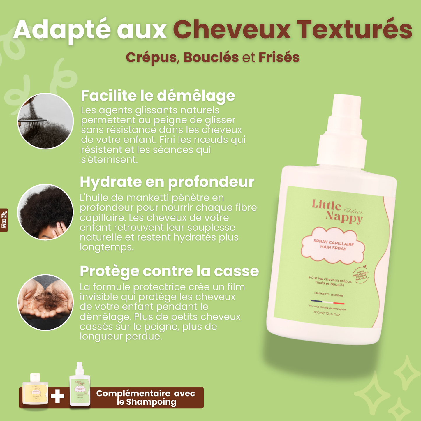 Spray capillaire-300ML Littlenappyhair