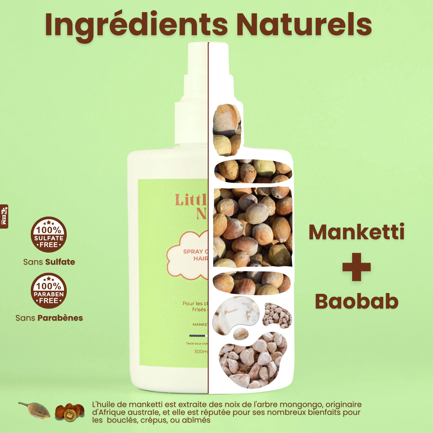 Spray capillaire-300ML Littlenappyhair