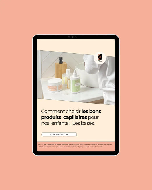 E-book choisir le bon produits capillares pour enfants