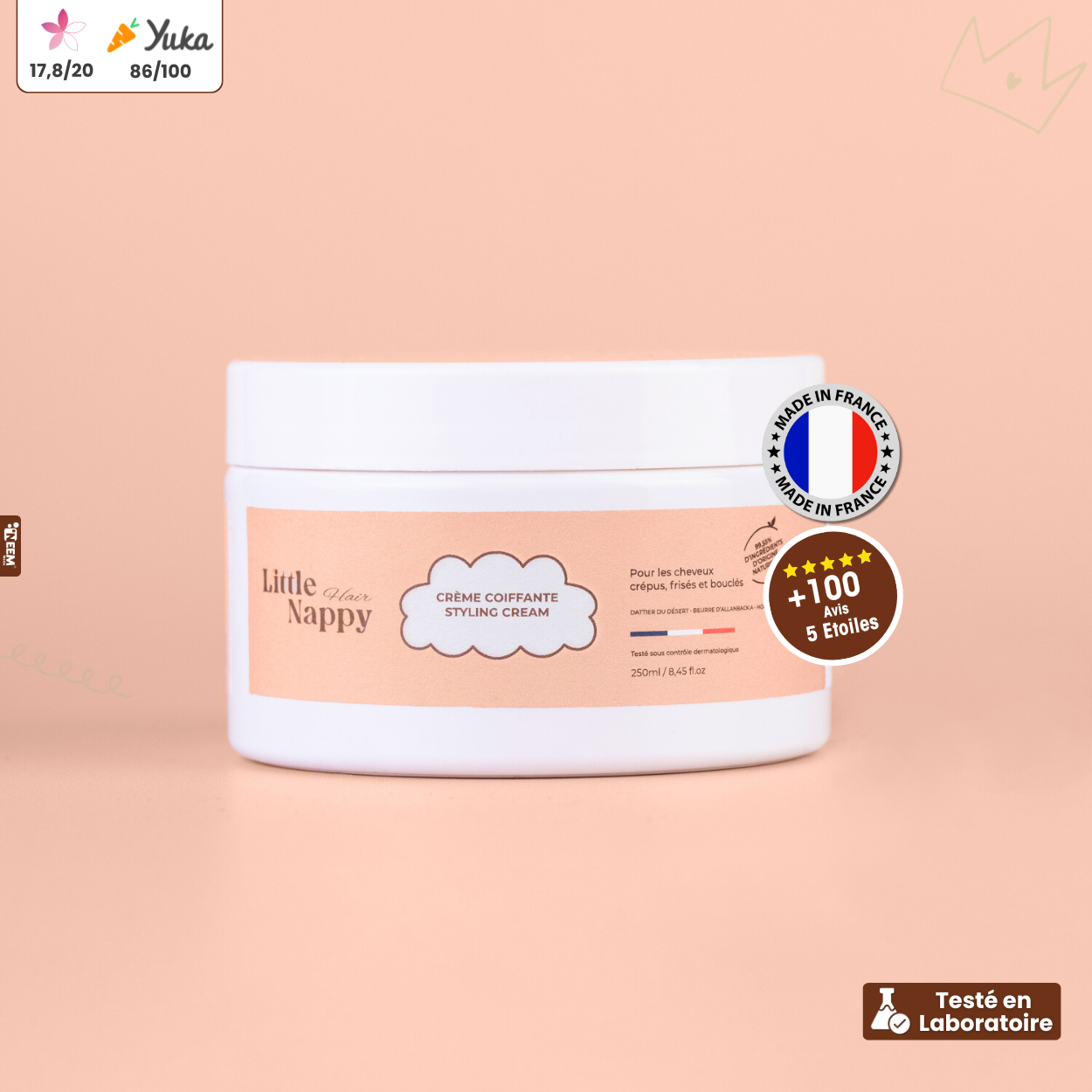 Crème coiffante leave-in-250 ML Littlenappyhair