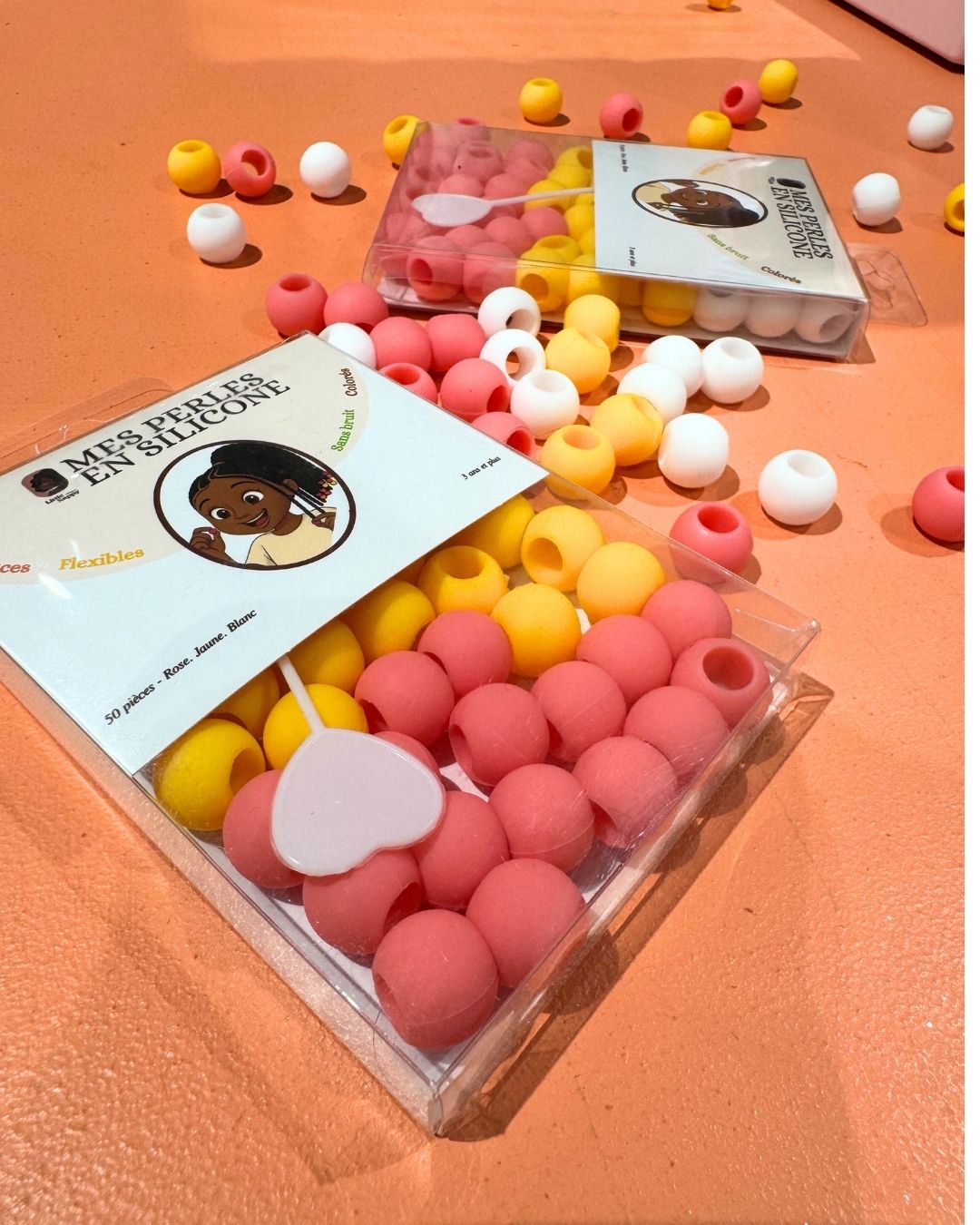 Perles en silicone pour cheveux enfant – Douces, silencieuses et flexibles (dès 3 ans) Littlenappyhair