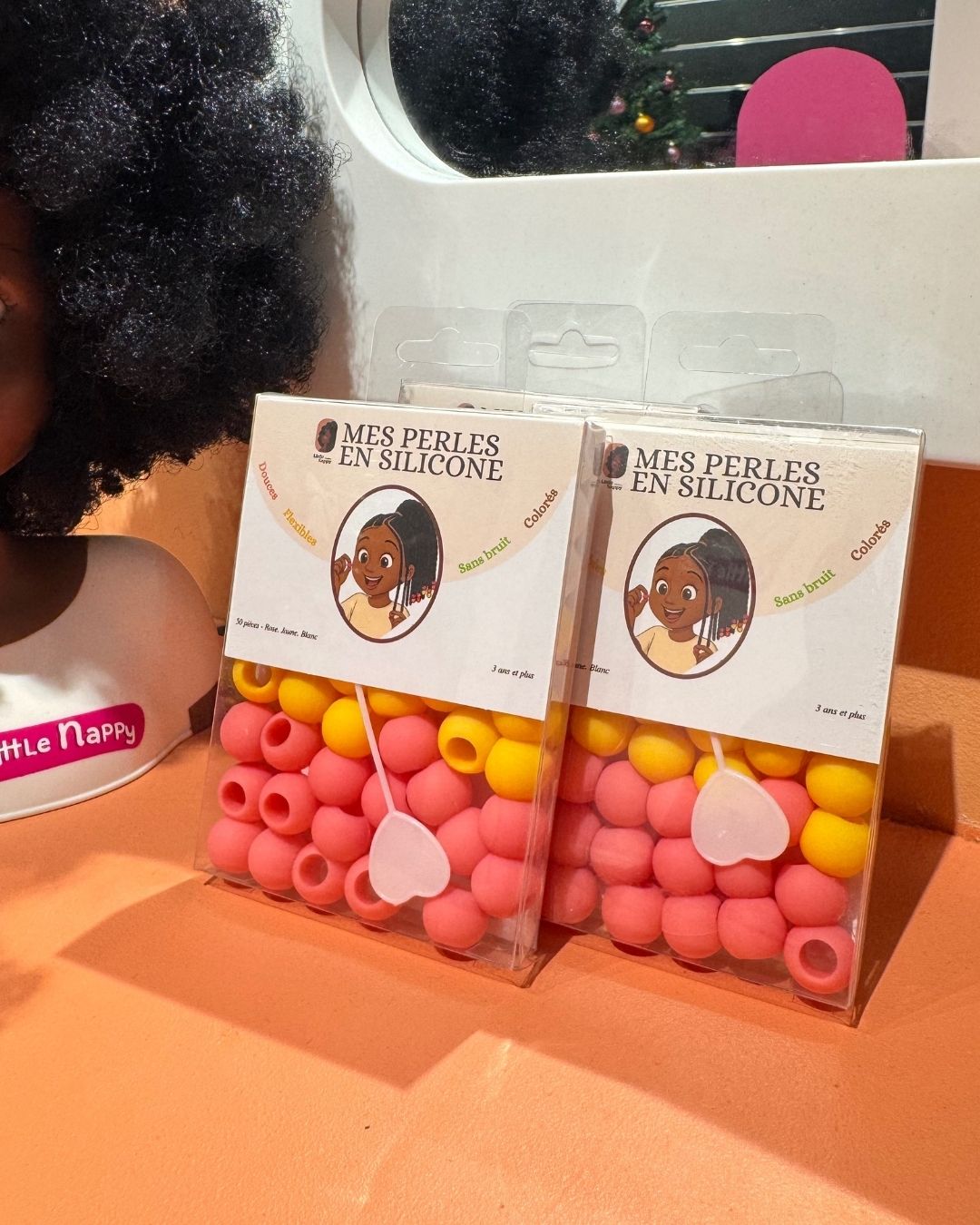 Perles en silicone pour cheveux enfant – Douces, silencieuses et flexibles (dès 3 ans) Littlenappyhair