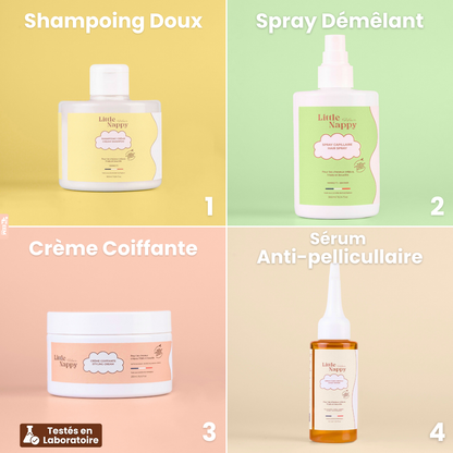 Gamme complète Little Nappy Hair dès 3 ans- 4 produits. Littlenappyhair